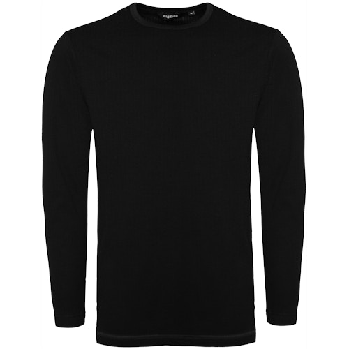 Bigdude Long Sleeve Thermal T-Shirt Black Tall